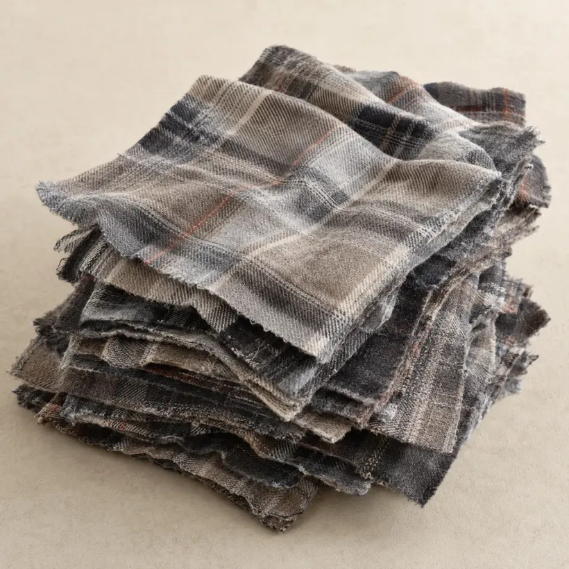 Neutral plaid flannel